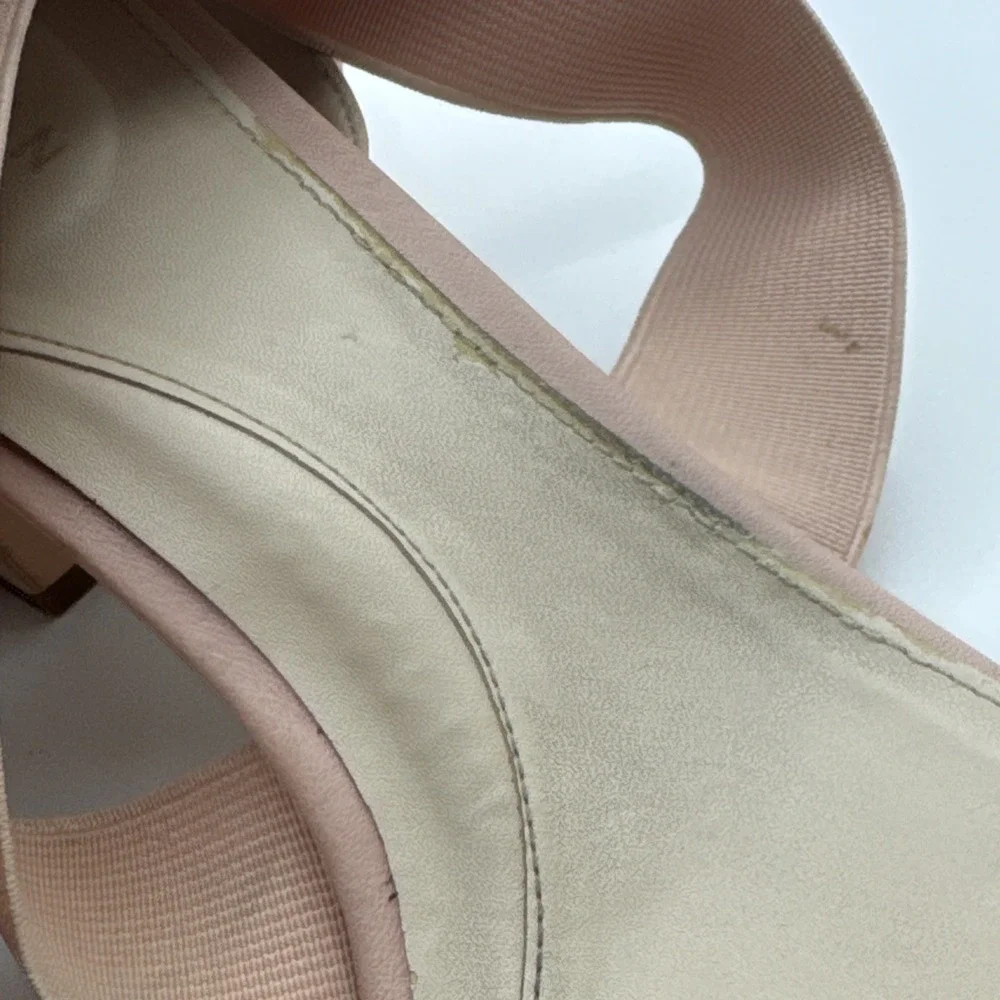 Cole Haan Aniston Elastic Sandal Mahogany Rose Leather 6.5‎  2.75